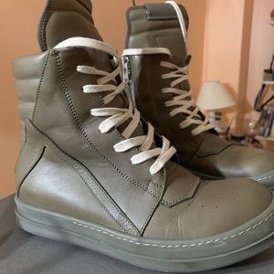 Rick Owen leather Geobasket